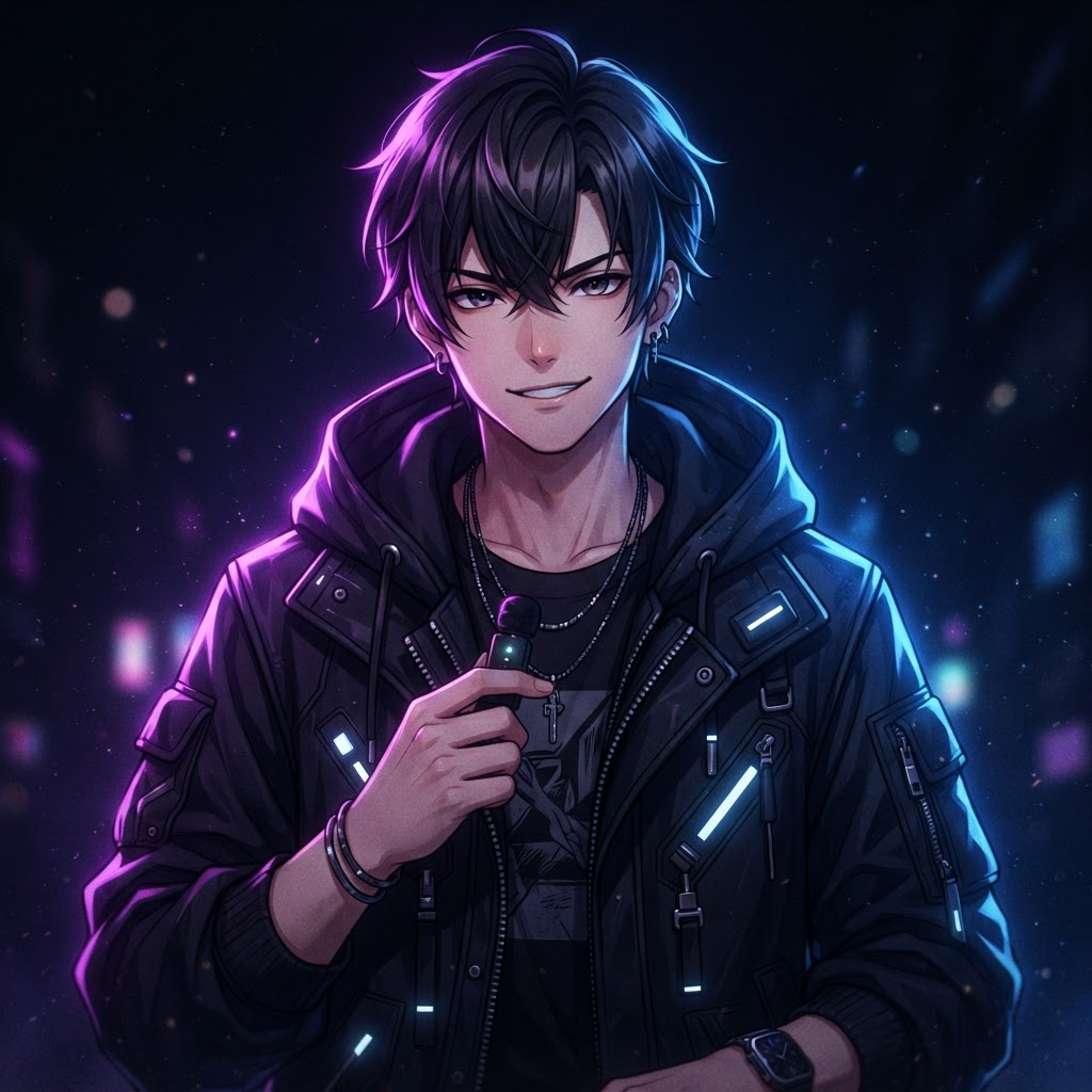 Illustrated portrait of Regalius, an anime content creator